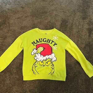 Grinch crewneck sweatshirt, medium